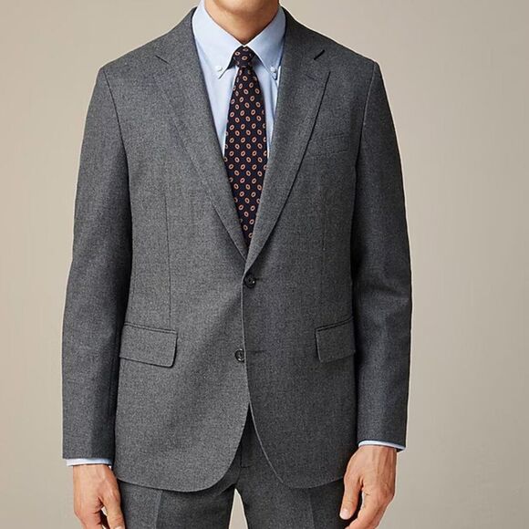 J. Crew Suit Jacket in Moon English Wool Men's 40L